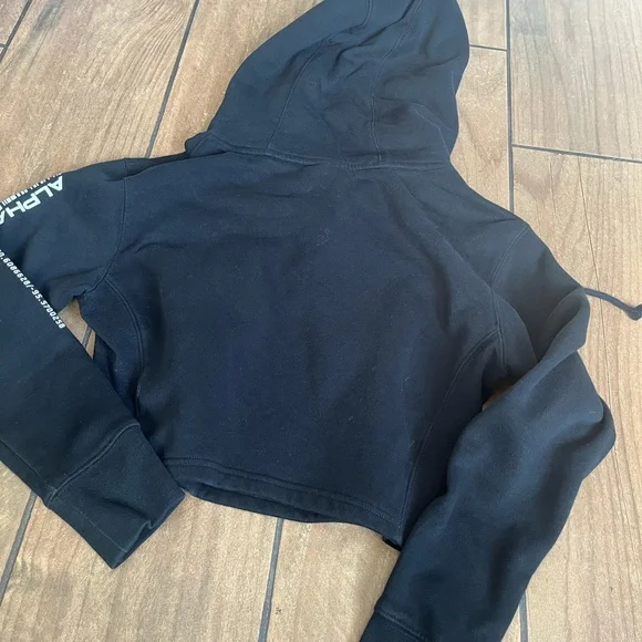 Alphalete black cropped hoodie small - Picture 5 of 5